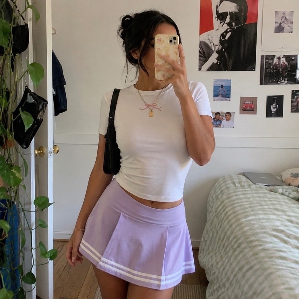 CALIA TrueLight Golf Skort Purple Lavender 15 In Pleated Athletic Skirt Size 00